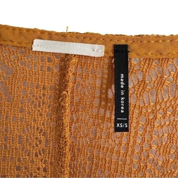 Akemi + Kin Golden Yellow Lace Boxy Top, Size XS/S - Picture 6 of 9